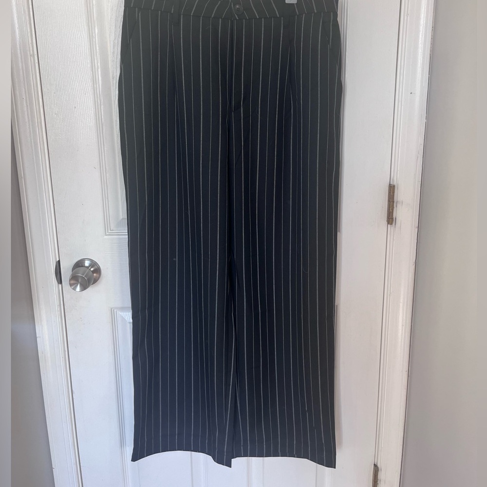 H&M Pinstripe Wide Legged Slacks-size L
